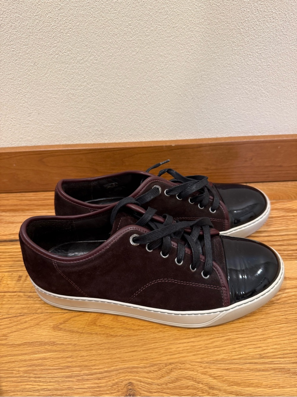 Lanvin Suede & Patent Leather DBB1 Sneakers 7